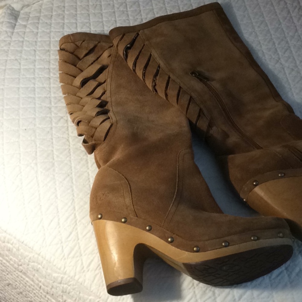 UGG Platform suede boots